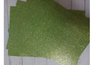 Глиттерный фоамиран 2 мм  20*30 см цв. светло-зеленый, цена за лист